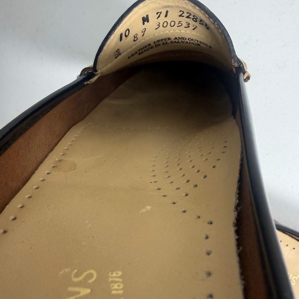 GH Bass Weejuns Penny Loafer Mules Womens 10 Black Patent Leather Preppy Slip On - Picture 7 of 8